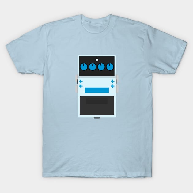 Boss DD-7 Digital Delay Guitar Pedal T-Shirt by d13design